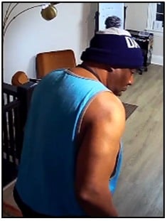 Masked burglar caught on camera in Cary Street heist