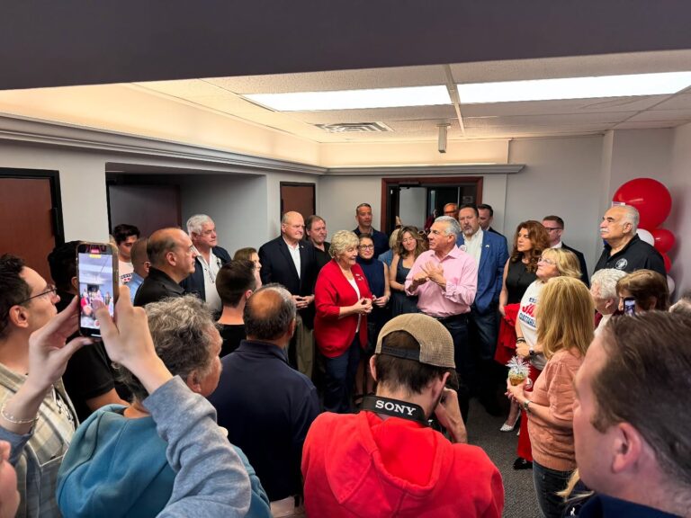 Ousted toms river mayor mo hill resurfaces at jack ciattarelli headquarters launch - photo licensed by shore news network.
