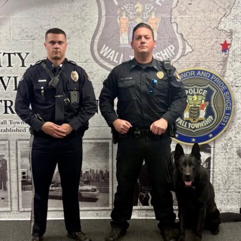 Police dog sniffs out drugs, leading to arrests - photo licensed by shore news network.