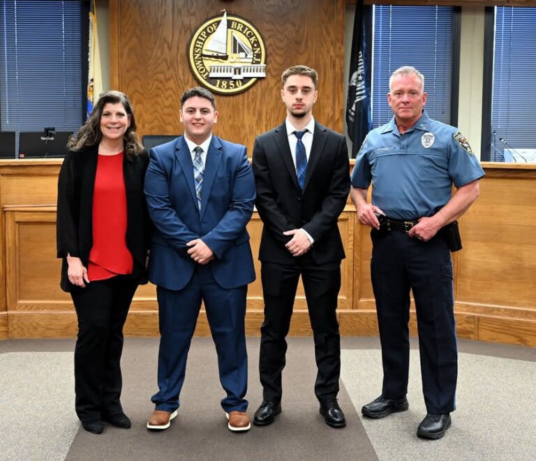 Brick township swears in two new special law enforcement officers - photo licensed by shore news network.
