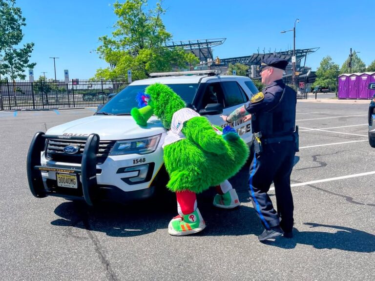 Philadelphia fanatic busted by new jersey cops - photo licensed by shore news network.