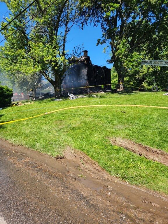 Fire destroys Clear Spring home, no injuries reported