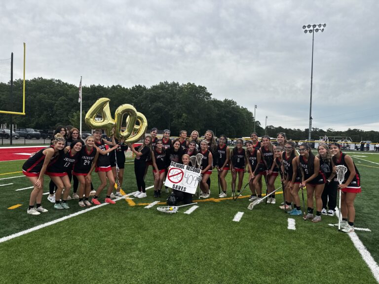 Jackson memorial’s kaelyn dunbar sets goalie save record on historic senior night - photo licensed by shore news network.
