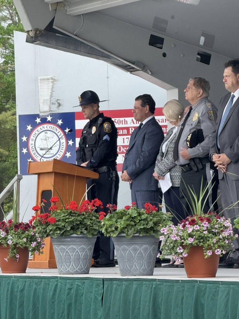 Jackson police honor fallen officers at ocean county memorial ceremony - photo licensed by shore news network.