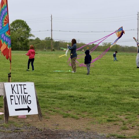 Kites take flight at terhune orchards as annual spring festival begins today - photo licensed by shore news network.