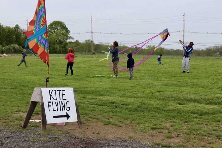 Kites take flight at terhune orchards as annual spring festival begins today - photo licensed by shore news network.