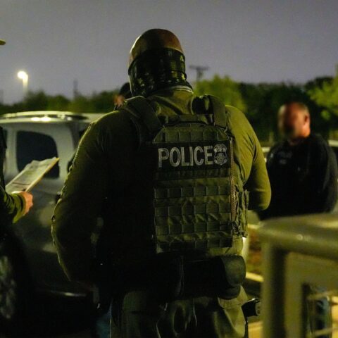 El salvadorian street gang member wanted for attempted murder busted in nyc by ice - photo licensed by shore news network.