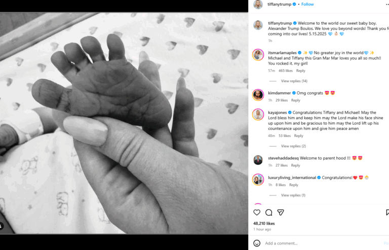 It’s a boy! Tiffany trump gives birth to son alexander - photo licensed by shore news network.