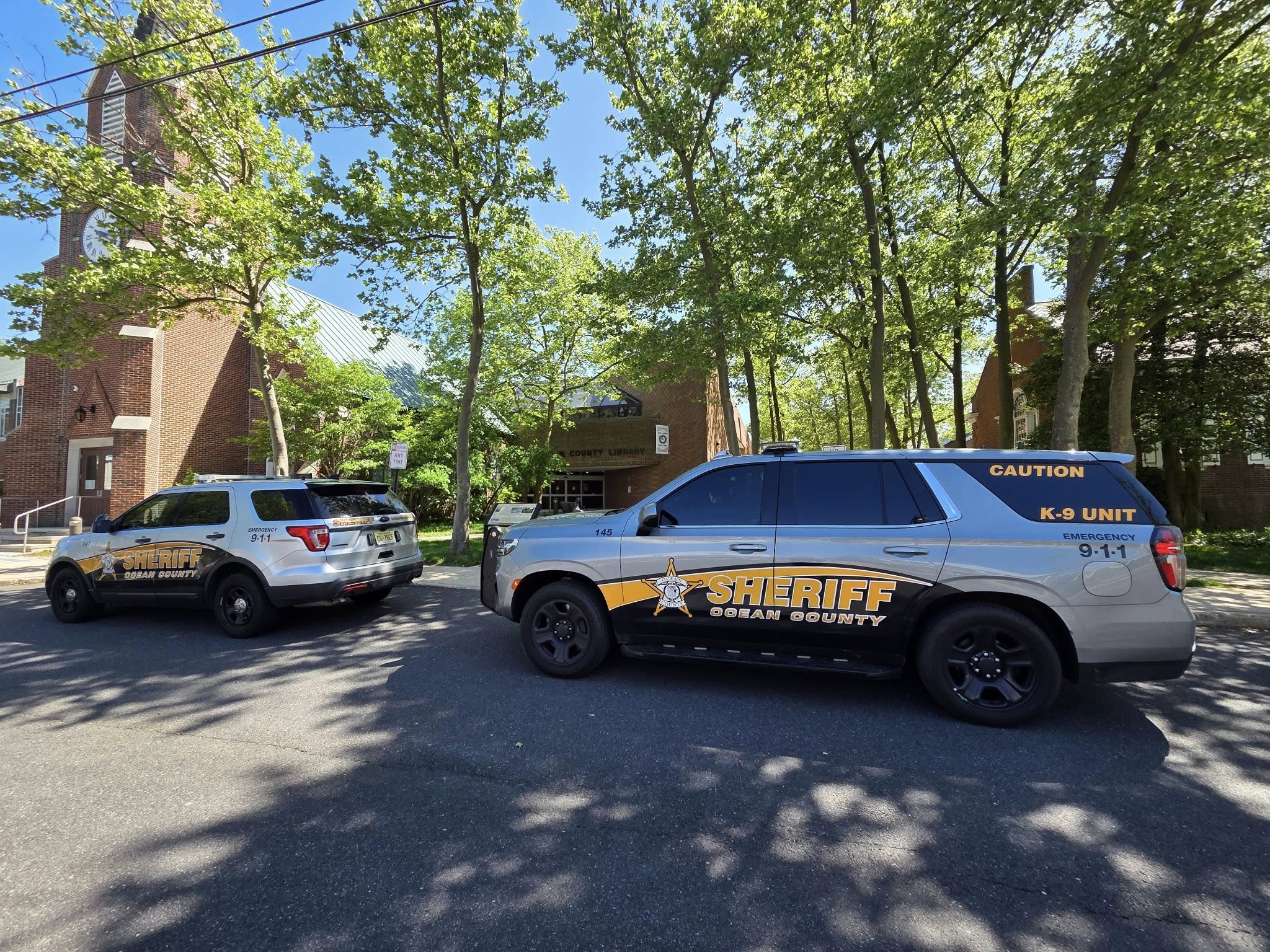 Ocean County sheriffs deployed to downtown Toms River as homeless concerns grow near library