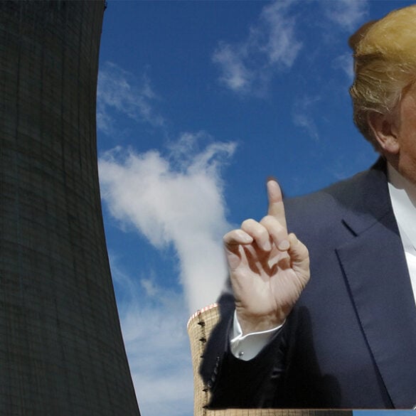 Nuclear, baby, nuclear: trump signs order to restart u. S. Nuclear energy production - photo licensed by shore news network.