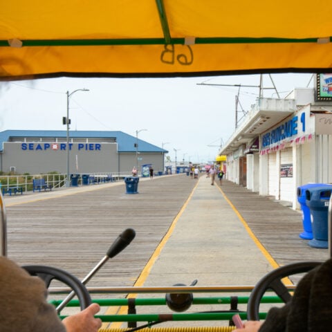 Truck crashes through wildwood boardwalk, police release video - photo licensed by shore news network.