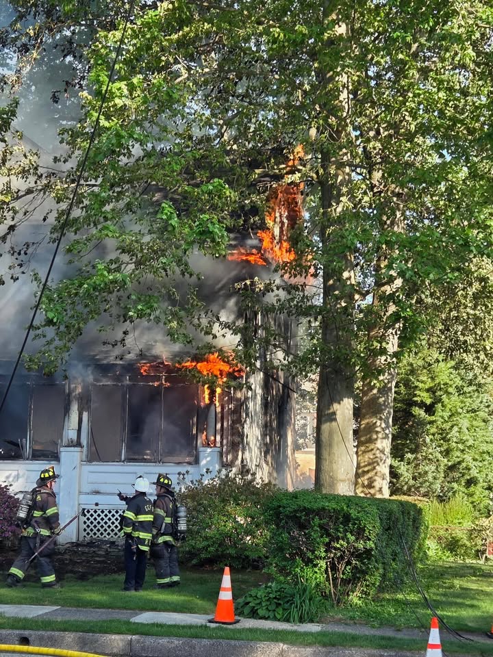 Audubon house fire draws regional response