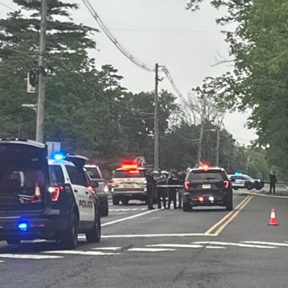 Two identified in deadly jackson township crash that left vehicle in flames - photo licensed by shore news network.