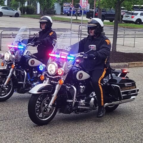 Evesham police join kick-off ride ahead of police unity tour departure - photo licensed by shore news network.