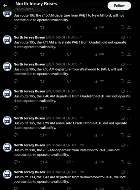 NJ Transit Rail Service Grinds to Halt Amid Engineers’ Strike as Bus Drivers Call Out Sick NJ Transit Rail Service Grinds to Halt Amid Engineers’ Strike as Bus Drivers Call Out Sick