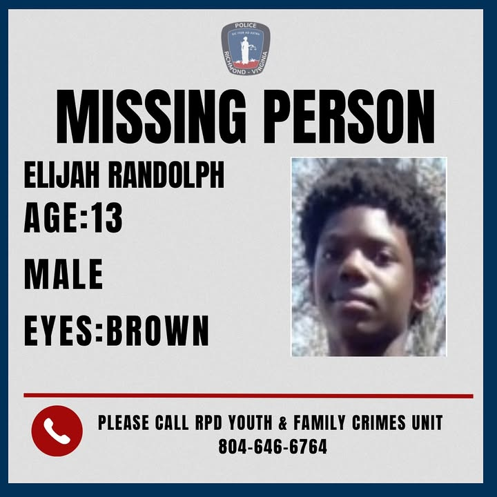 13-year-old boy goes missing in Richmond 13-year-old boy goes missing in Richmond