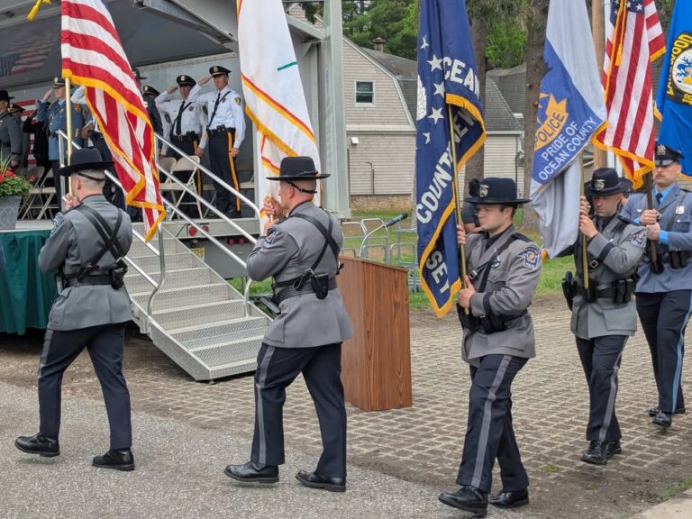 Ocean county law enforcement honors fallen officers at annual memorial - photo licensed by shore news network.