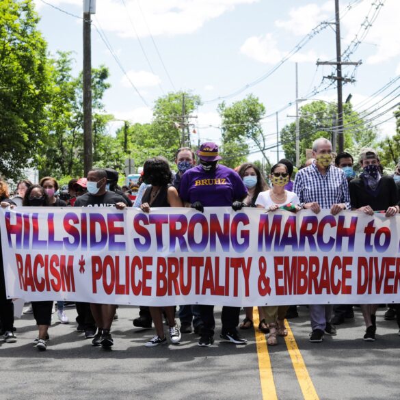 Governor vetoed public brawl bill to defend masked protesters' free speech rights days ahead of shore - photo licensed by shore news network.