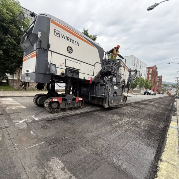 Paterson road crews begin milling and concrete work in 1st and 4th wards - photo licensed by shore news network.
