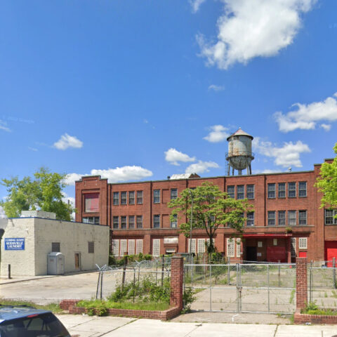 Major warehouse fire disrupts west baltimore traffic near edmondson avenue and bentalou street - photo licensed by shore news network.