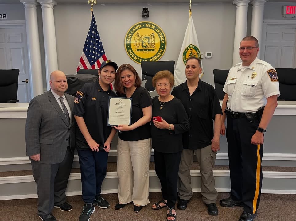 Fair Lawn student sworn in as Chief for a Day