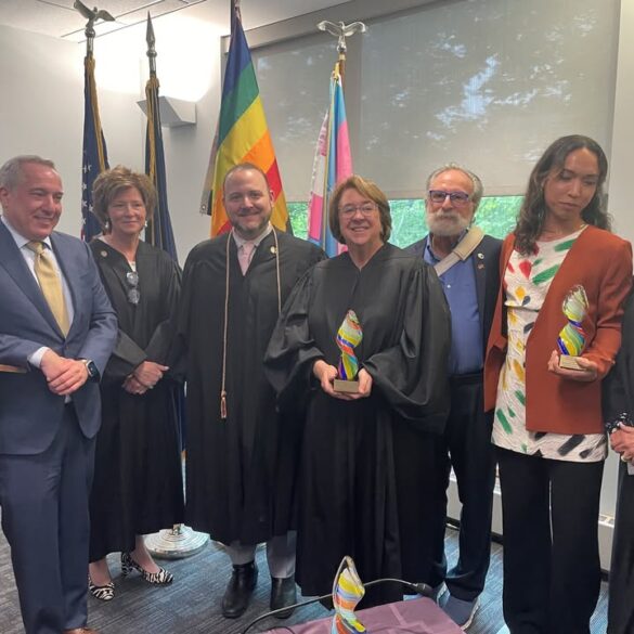 Rockland da tom walsh joins 3rd annual pride justice awards in 9th judicial district - photo licensed by shore news network.