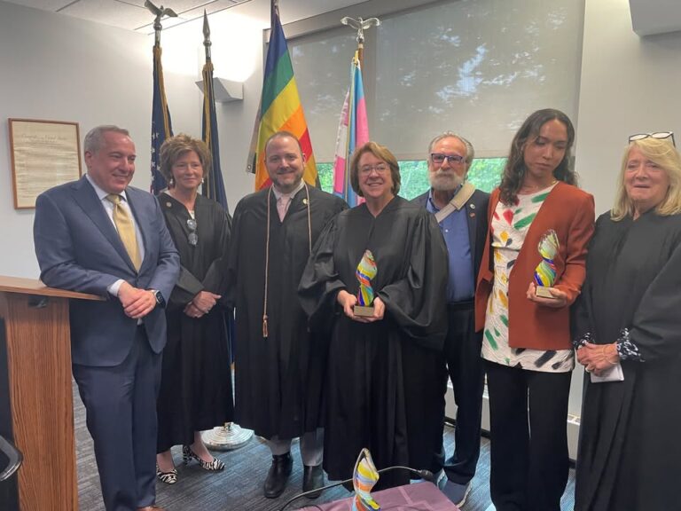 Rockland da tom walsh joins 3rd annual pride justice awards in 9th judicial district - photo licensed by shore news network.