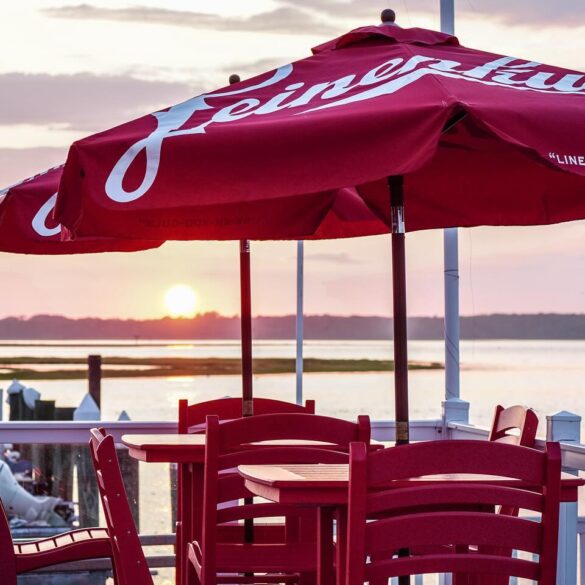 Sunset seafood bliss at two mile landing a great way to end the day in cape may or wildwood - photo licensed by shore news network.