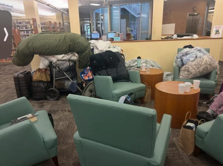 The ocean county library has become a homeless shelter, bringing crime and safety concerns with it - photo licensed by shore news network.