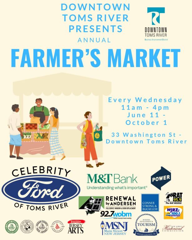 Toms River launches annual farmer's market in downtown courtyard Toms River launches annual farmer's market in downtown courtyard