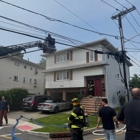 Fire reported on acorn road in secaucus - photo licensed by shore news network.