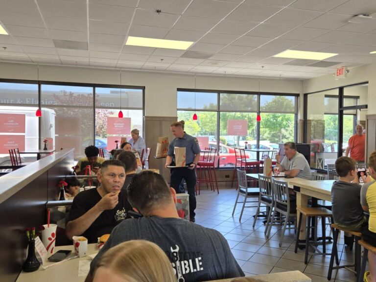 Brick cops chicken out at local community event - photo licensed by shore news network.