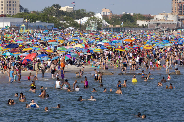Coney island’s shame: a once-proud beach reduced to a garbage heap - photo licensed by shore news network.