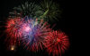 Fourth of july fireworks show in atlantic city on the boardwalk