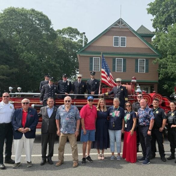 Island heights students celebrate flag day with mayor doyle and local leaders - photo licensed by shore news network.