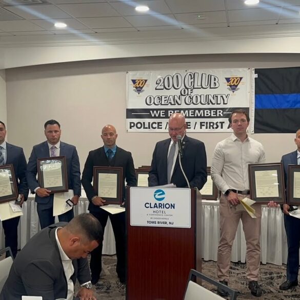 Manchester officers honored for bravery at ocean county 200 club awards - photo licensed by shore news network.