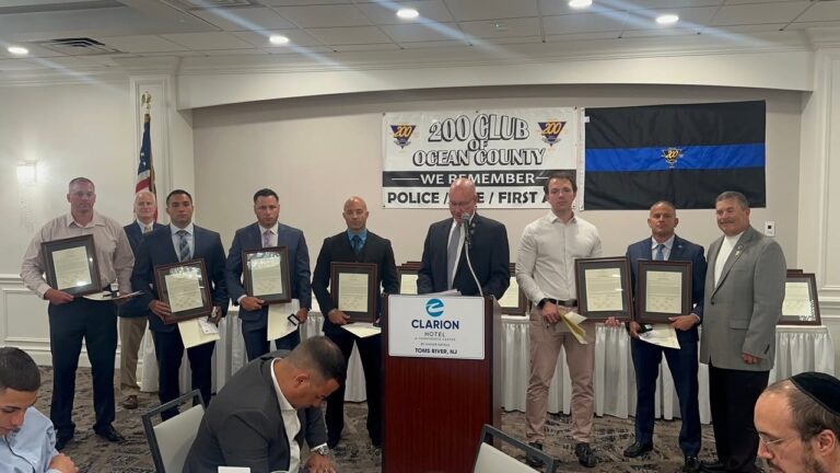 Manchester officers honored for bravery at ocean county 200 club awards - photo licensed by shore news network.