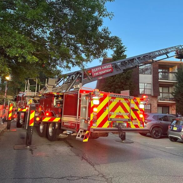 Fire damages multiple apartments in perth amboy building, no injuries reported - photo licensed by shore news network.