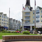 Pier Village at Long Branch in New Jersey, USA. Long Branch takes its name from the long branch or south branch of the Shrewsbury River.