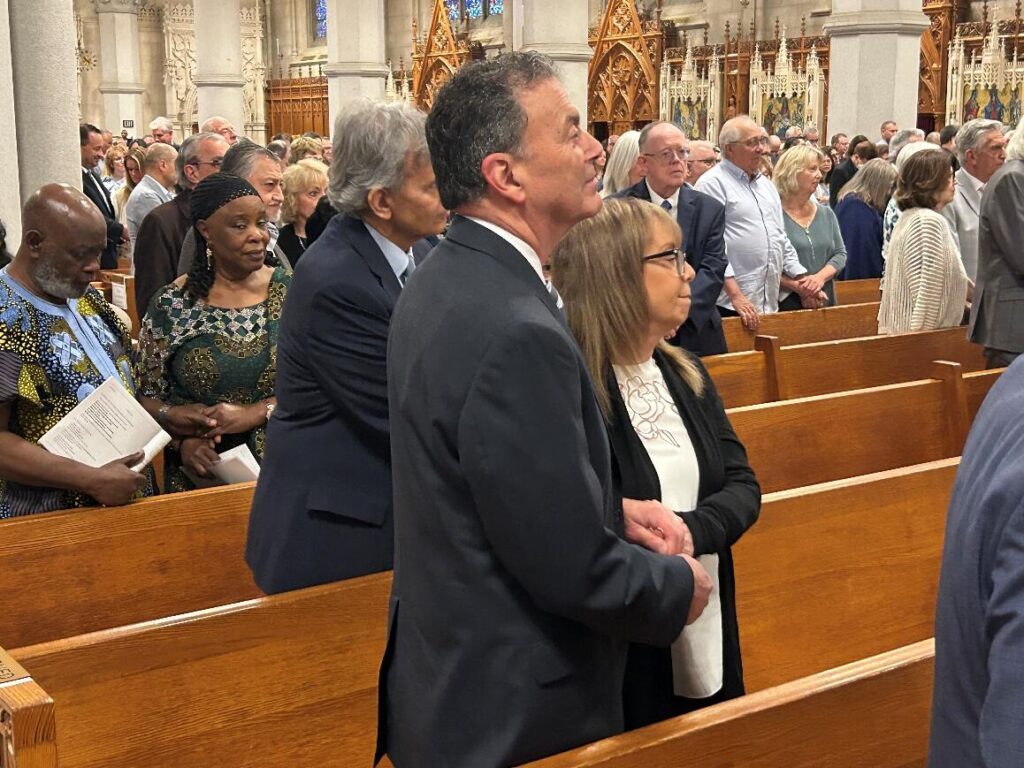 Catholic church honors more than 200 couples during Wedding Anniversary Mass in Newark
