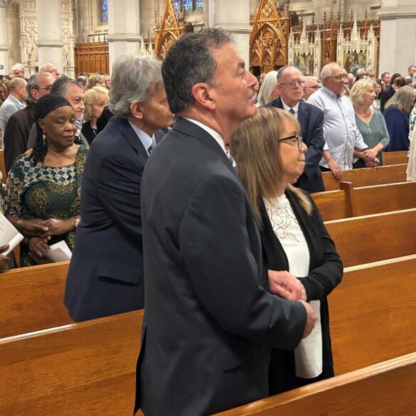 Catholic church honors more than 200 couples during wedding anniversary mass in newark - photo licensed by shore news network.