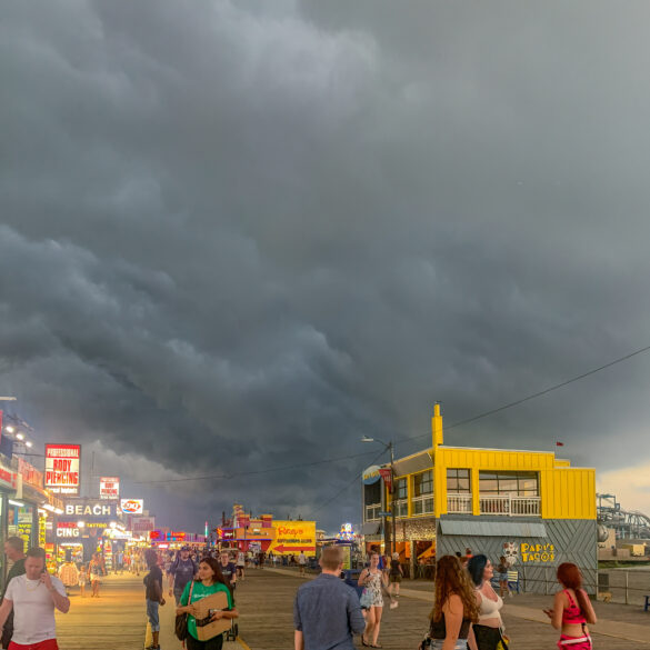 Rain threatens to keep jersey shore boardwalks quiet for second weekend in a row - photo licensed by shore news network.