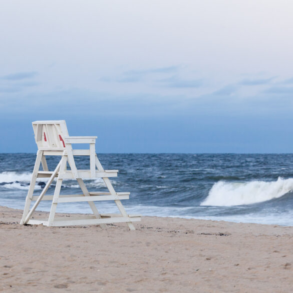 Teen lifeguard impaled by umbrella at new jersey beach - photo licensed by shore news network.