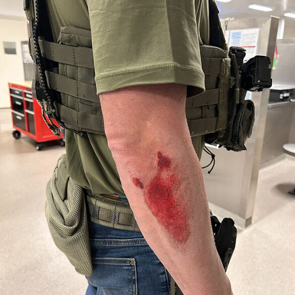 Feds arrest agitators for trashing property and menacing agents - photo licensed by shore news network.