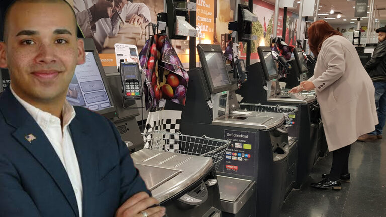 Lawmaker who voted to ban plastic bags arrested for shoplifting, because they had no bags - photo licensed by shore news network.