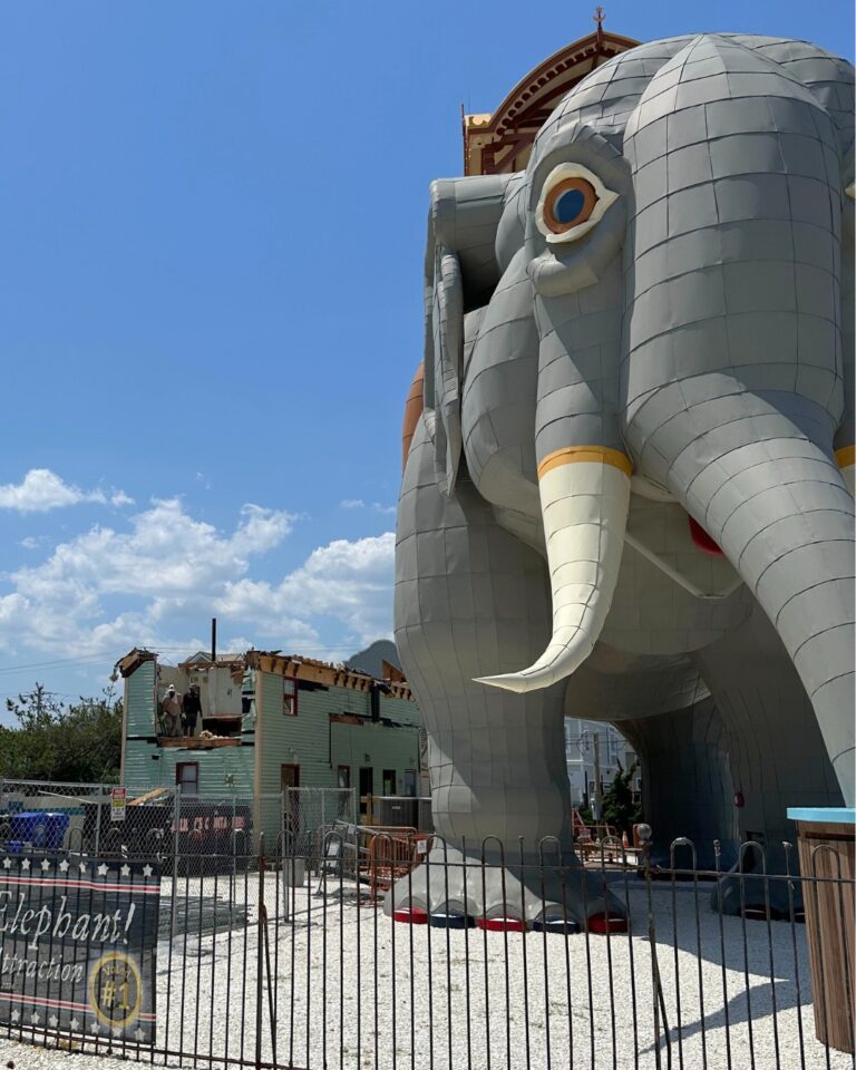 Demolition begins at new jersey's lucy the elephant historic tourist site - photo licensed by shore news network.