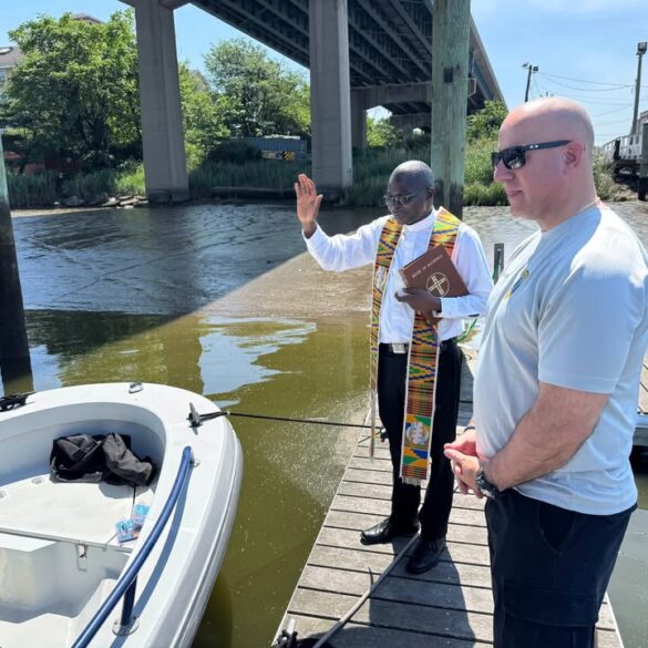 Secaucus police and fire marine fleets honored in annual blessing ceremony - photo licensed by shore news network.