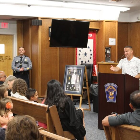 Manchester township officer retires after 24 years of decorated service - photo licensed by shore news network.