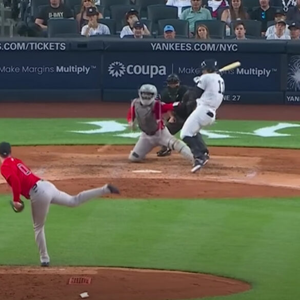 Volpe exits for x-ray after early homer as yankees top red sox 9-6 at yankee stadium - photo licensed by shore news network.