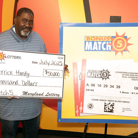 D. C. Man wins $50,000 on maryland lottery bonus match 5 ticket - photo licensed by shore news network.